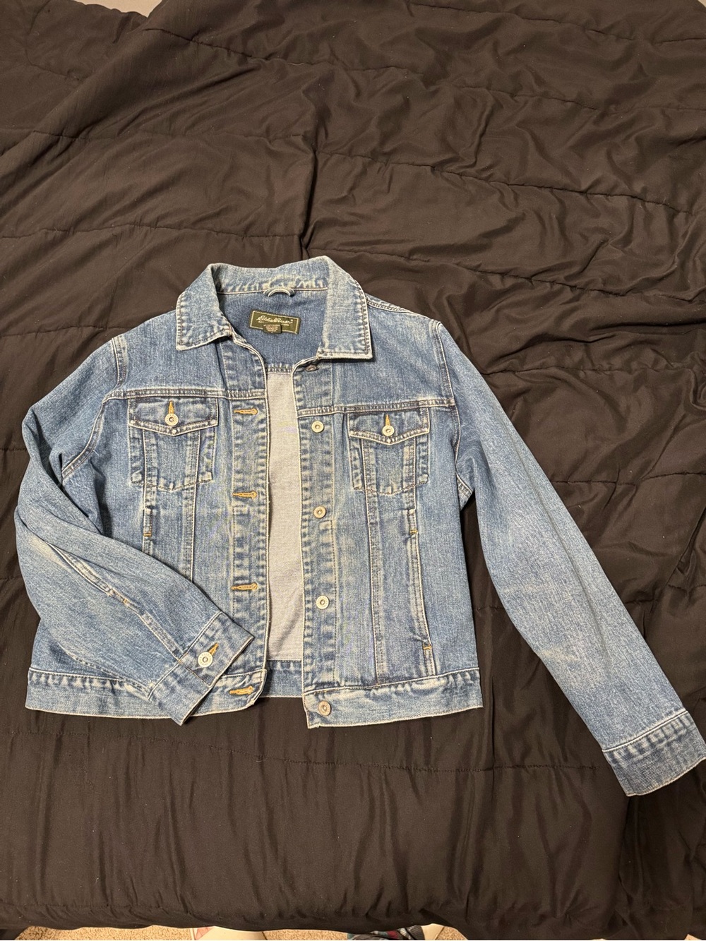 Eddie Bauer Vintage Classic Light Blue Denim Jacket - Women's Jean Jacket
